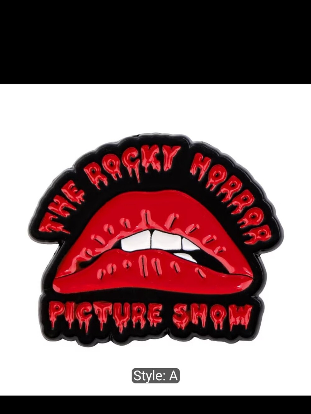 Rocky Horror Picture Show Red Lip Enamel Pin